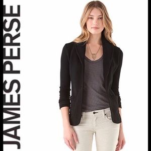 James Perse Shawl Collar Blazer- Blk (Small)